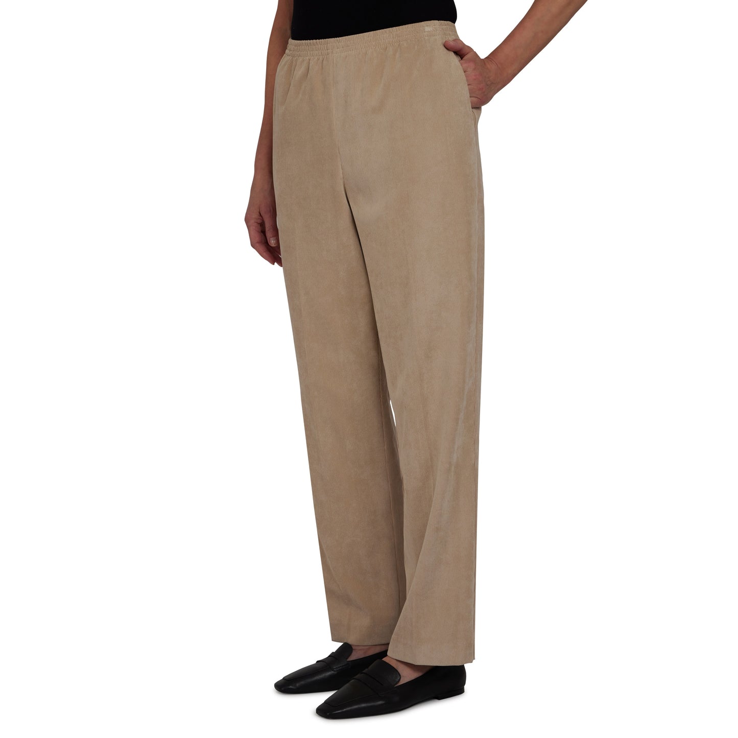 Alfred Dunner Women's Classic Corduroy Pant Brown Size 20X4