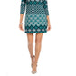 Vince Camuto Women's Printed Shift Dress Green Size 6