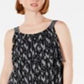 Style & Co Women's Flounce Top Tank Dress Black Size PP
