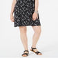 Style & Co Women's Flounce Top Tank Dress Black Size PP