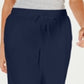 Karen Scott Women's Pull on Knit Skimmers Blue Size Large