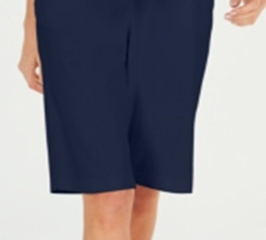 Karen Scott Women's Pull on Knit Skimmers Blue Size Large