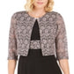 Jessica Howard Women's Dress & Lace Jacket Gray Size 12 Petite