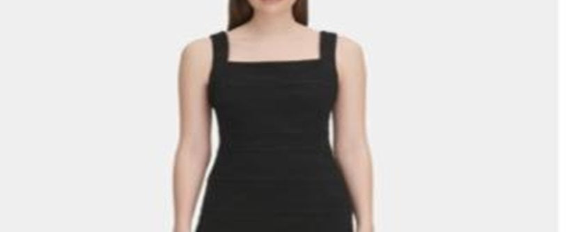 Tommy Hilfiger Women's Embroidered Sheath Dress Black Size 10