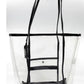 Kendall + Kylie Women's Logo PVC Tote Handbag Purse Black Size One Size