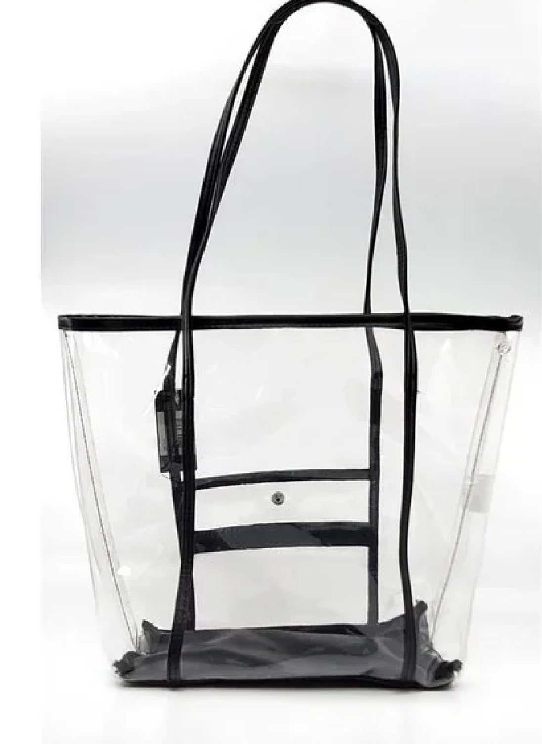 Kendall + Kylie Women's Logo PVC Tote Handbag Purse Black Size One Size