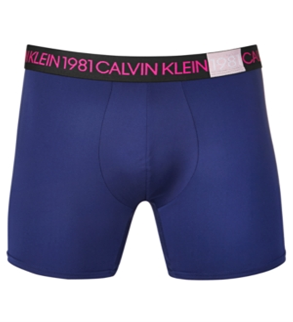 Calvin Klein Men's Bold Cotton Stretch Boxer Brief Underwear Blue Size Medium