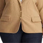Ralph Lauren Women's Plus Sweater Knit Blazer Brown Size 1X