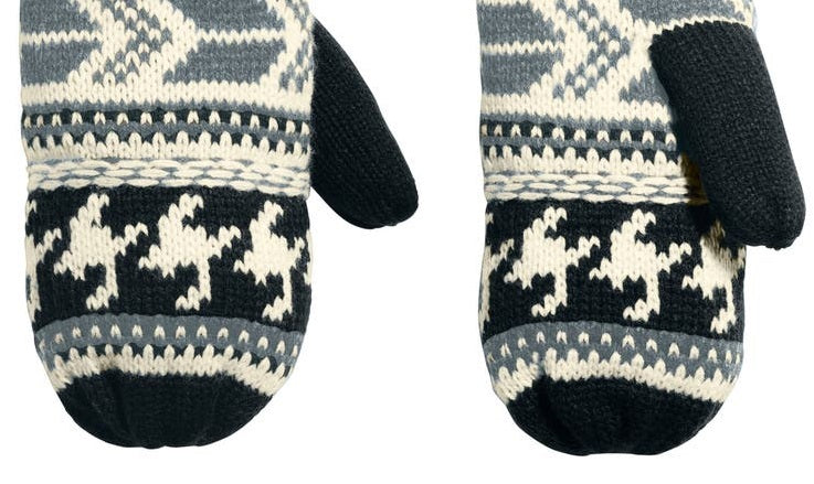 The North Face Women's Fair Isle Mitt Black Size XS/S
