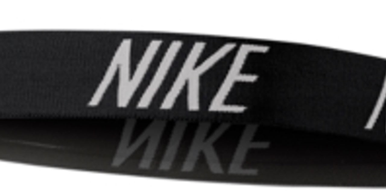 Nike Women's Headband Athletic Fitness Band Black Regular
