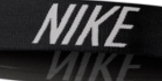 Nike Women's Headband Athletic Fitness Band Black Regular