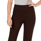 Charter Club Women's Pull on Ponte Knit Pants Brown Size 4 Petite