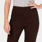 Charter Club Women's Pull on Ponte Knit Pants Brown Size 14 Petite