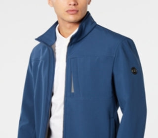 Calvin Klein Men's Zip up Coat Blue Size XX-Large