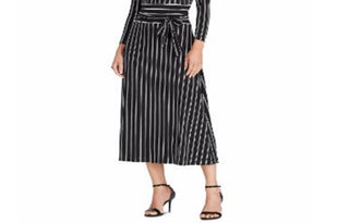 Ralph Lauren Women's Striped Jersey Dress Black Size 16