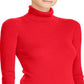 Ralph Lauren Women's Ribbed Turtleneck Sweater Red Size XL