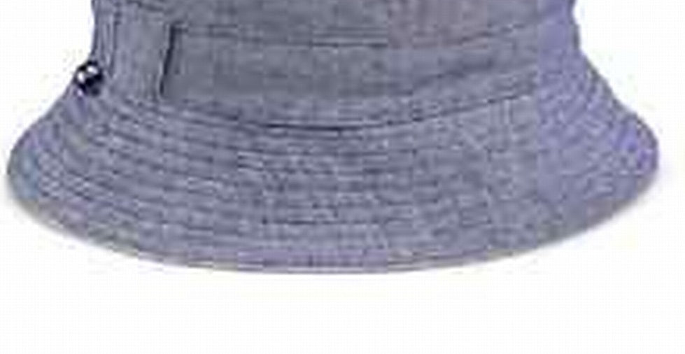 B Block Men's Chambray Reversible Bucket Hat Blue Size X-Large