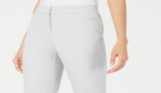 Alfani Women's Straight Leg Capri Pants Gray Size 4