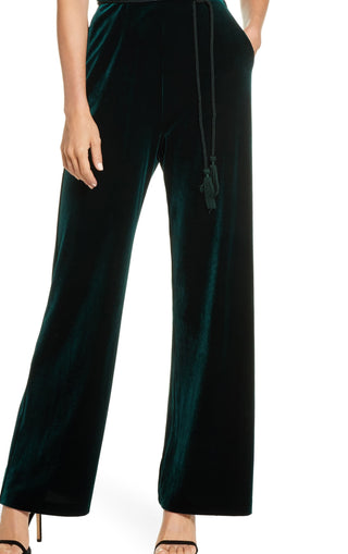 Vince Camuto Women's Velvet Jumpsuit Green Size 0