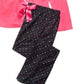 Max & Olivia Big Girl's 2 Pc Holiday Stuff Pajama Set Pink Size Large