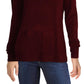 Karen Scott Women's Button Shoulder Sweater Red Size Large
