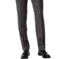 DKNY Men's Dean Modern Fit Tapered Suit Pants Black Size 38X30