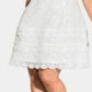 City Chic Women's Plus Tiered Lace Dress White Size 20W