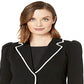 Ralph Lauren Women's TrimCotton Blend Blazer Black Size XL