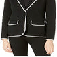 Ralph Lauren Women's TrimCotton Blend Blazer Black Size XL
