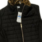 Calvin Klein Women's Fur Collar Vest Black Size M