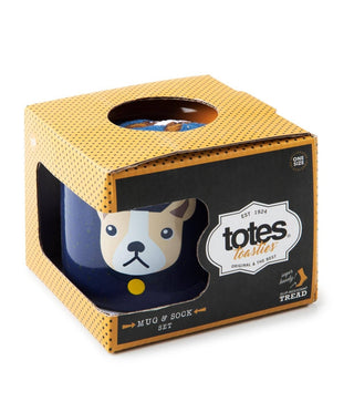 Totes Men's 2 Piece Animal Print Mug Blue Size Regular