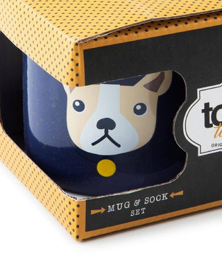 Totes Men's 2 Piece Animal Print Mug Blue Size Regular