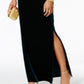 Vince Camuto Women's Velvet Cutout Back Gown Green Size 4