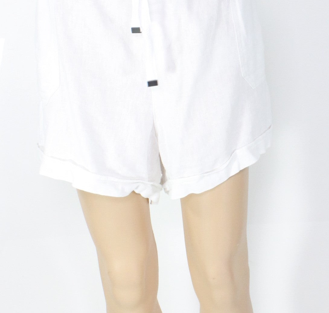 Style & Co Women's Shorts Mid Rise Drawstring White Size Small