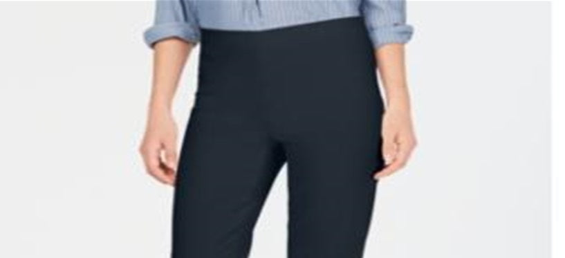 Charter Club Women's Pull on Capri Pants Deepest Blue Size 8 Petite