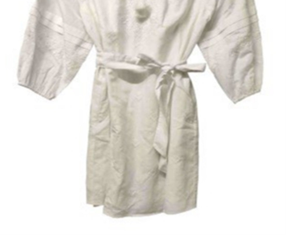 INC International Concepts Women's Tassel Tie Neck Shift Dress Black  Size Medium