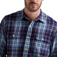 Lucky Brand Men's Plaid Classic Fit Button Down Shirt Navy Size M