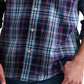 Lucky Brand Men's Plaid Classic Fit Button Down Shirt Navy Size M