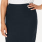 Charter Club Women's Pull on Tummy Control Skirt Blue Size 4
