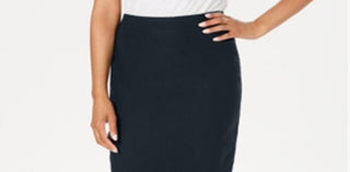 Charter Club Women's Pull on Tummy Control Skirt Blue Size 4