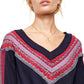 Free People Women's Copenhagen Thermal Sweater Blue Size Medium