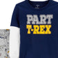 Carter's Baby Boy's 2 Pc Cotton T-Rex-Print T-Shirt & Printed Pants Set Blue Size 9MOS