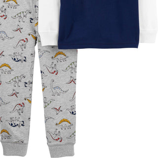 Carter's Baby Boy's 2 Pc Cotton T-Rex-Print T-Shirt & Printed Pants Set Blue Size 9MOS
