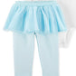Carter's Girl's 'Magical Like Mommy' Bodysuit & Aqua Stripe Tutu Leggings White Size 18MOS