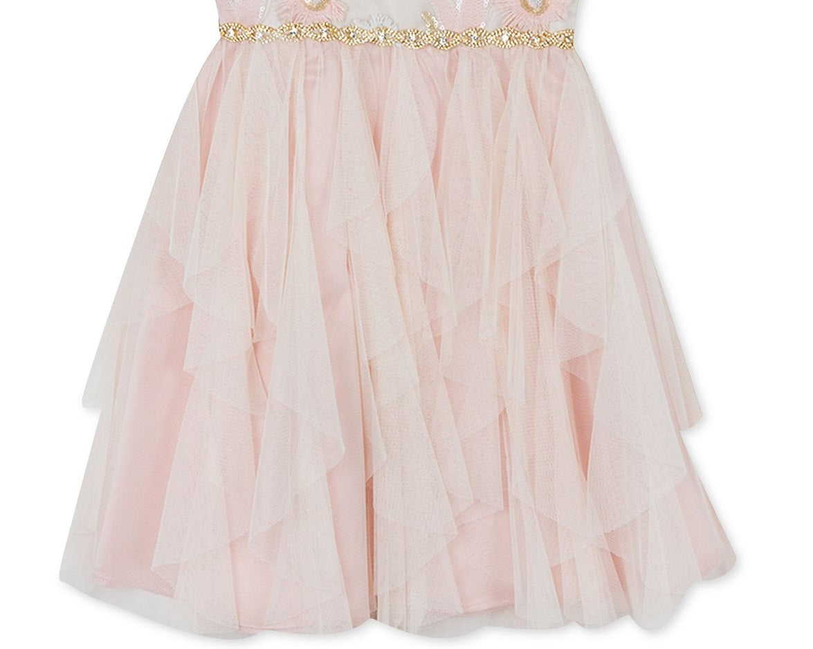 Rare Editions Toddler Girl's Sequin Embroidered Dress Pink Size 2T
