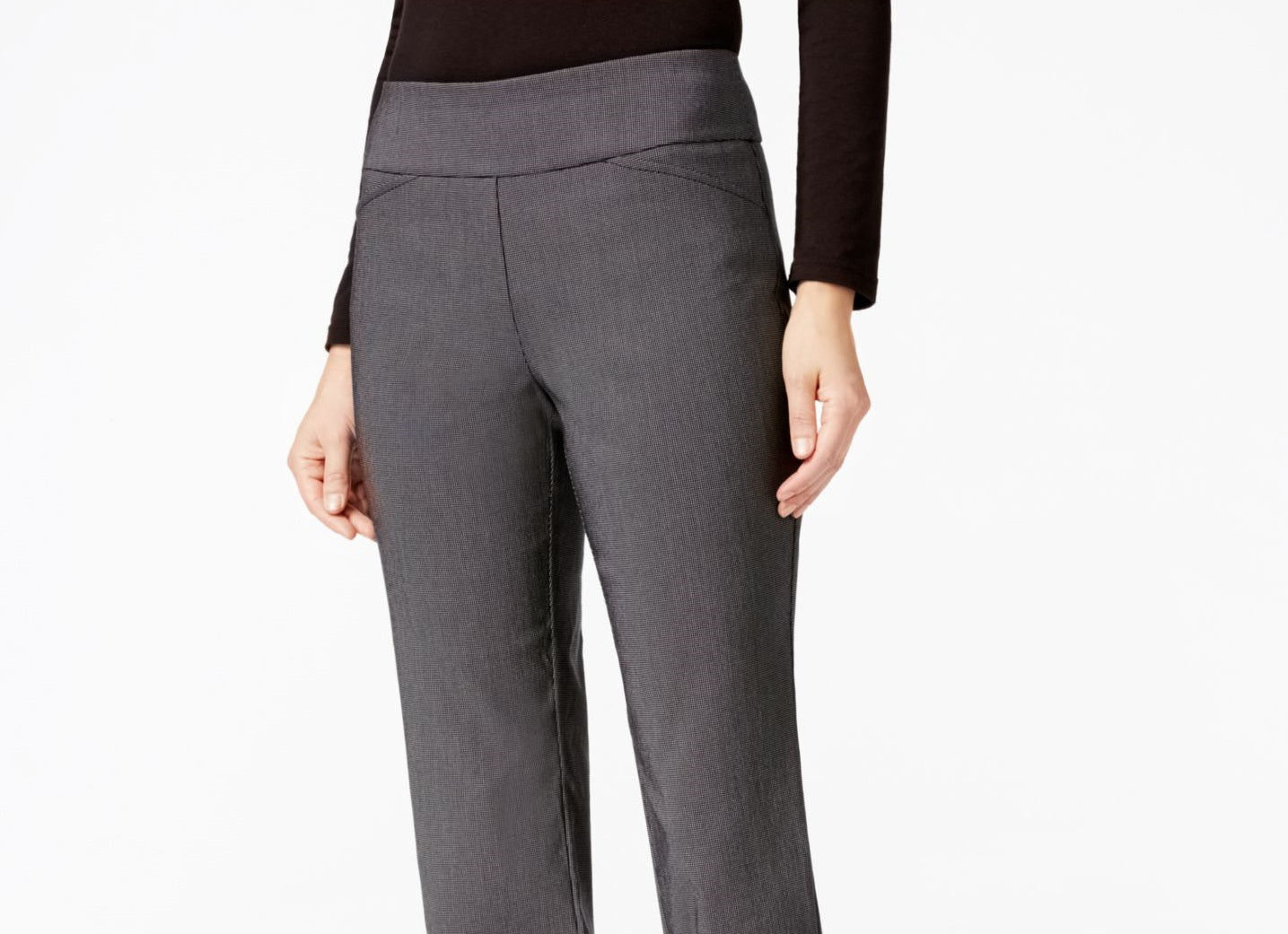 Charter Club Women's Tummy control Skinny Gray Pants 10