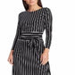 Ralph Lauren Women's Striped Jersey Dress Black Size 6