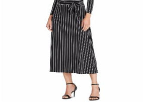 Ralph Lauren Women's Striped Jersey Dress Black Size 6