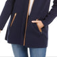 Charter Club Women's Milano Cotton Open Front Cardigan Blue Size 2XL