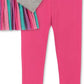 Kids Headquarters Baby Girl's 2 Pc Long Sleeve Unicorn Tunic & Leggings Set Gray Size 6-9MOS